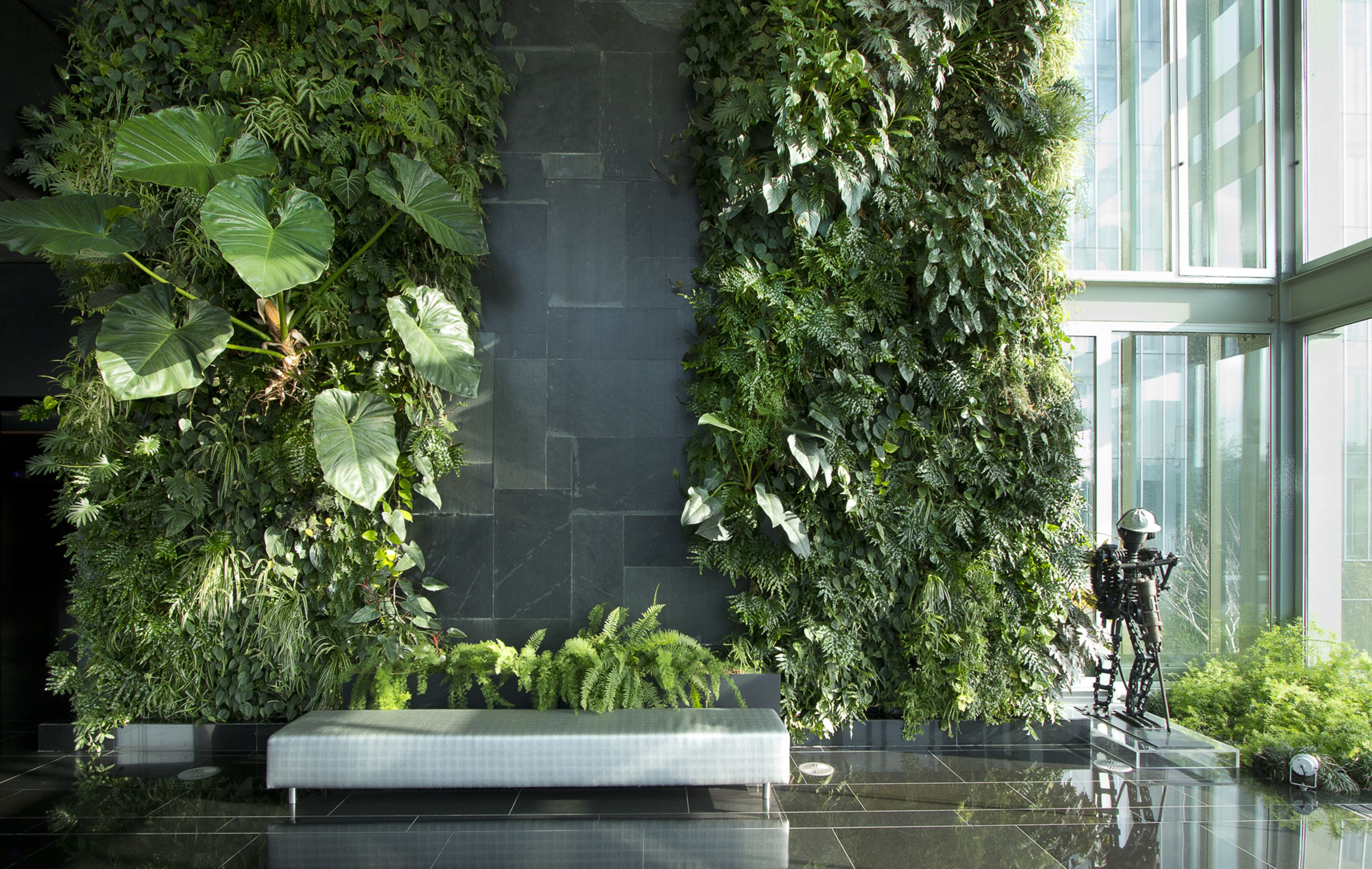 Curated visual reference: Picture Idea: Natura Towers Interior Vertical Garden Design